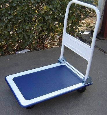 Op zwaar werk berekende Vouwende Platformkar 150kg die Flatbed de Vrachtwagenkar Rolling van de Karhand