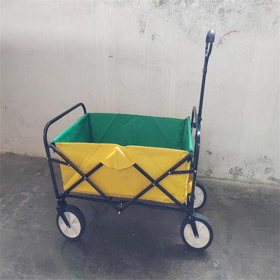 De Draagbare 4 Wielen die van de activiteitenopslag Strandwagen met Regelbaar Handvat vouwen