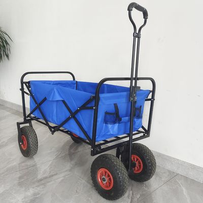 Van de de Wagen Pneumatische Band van het roestvrij staalkader de Opvouwbare Vouwende Kar van de de Wielen Draagbare Tuin