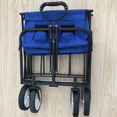 Opvouwbare opvouwbare wagen, grote capaciteit, opvouwbare wagen voor sport, winkelen, kamperen
