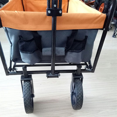 4 van het de Karroestvrije staal van de wielen Vouwbare Wagen het Kader Openlucht Vouwende Wagen