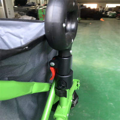 Van de het Wiel Vouwbare Wagen van het staalkader Kar 112cm Vouwende Openluchtnutswagen