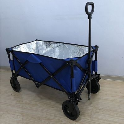 Pvc-de Kar600d Lichtgewicht Vouwbare Wagen van de Wiel Opvouwbare Wagen met het Isoleren Laag