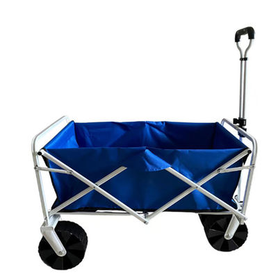 Intrekbaar Handvat Opvouwbaar het Kamperen Karretje dat Wagen met Rubberwielen pp vouwt