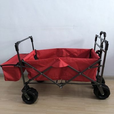 Pvc-Wagen van het het Nuts Draagbare Strand van de Stoffen de Grote Opvouwbare Wagen met Dekkingsrood