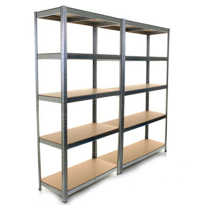 De Opslagrek 5 van 900*450*1800 Boltless Opschortende het Systeemgarage van Rijen Op zwaar werk berekende Boltless