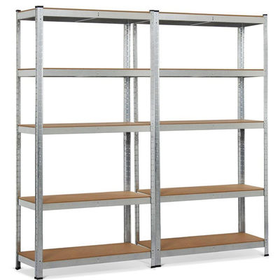 De Opslagrek 5 van 900*450*1800 Boltless Opschortende het Systeemgarage van Rijen Op zwaar werk berekende Boltless