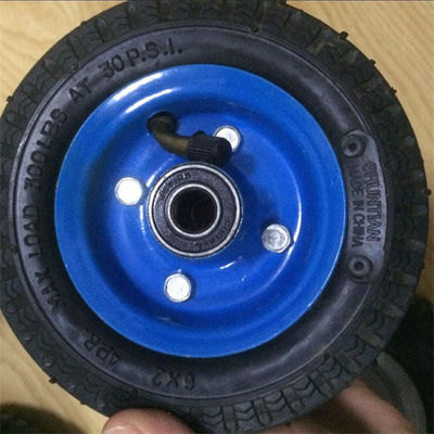 6x2 van het Karretjebanden van de duimtuin van de de Vervangingszak Opblaasbare Rubber de Kruiwagenwielen