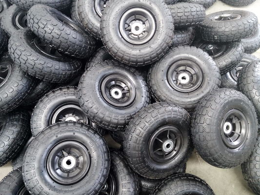 Tuin Rubber de Luchtwiel 26CM van 10 van de Vrachtwagenwielen van de Duimzak Opblaasbaar het Karretjewielen