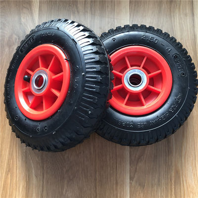 250-4 plastic Rim Pneumatic Trolley Wheels 21CM Pneumatische Wielen van het Handkarretje