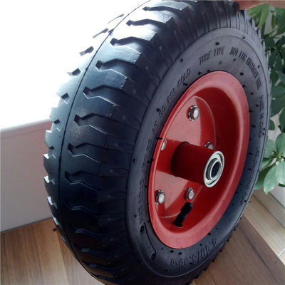 350-6 de rode Wielen van de de Zakvrachtwagen van Staalrim pneumatic trolley wheels rubber Pneumatische