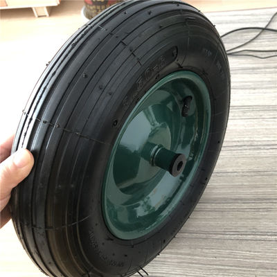 350-8 de groene Kruiwagen van het Karretjebanden van Staalrim cart pneumatic wheels rubber Pneumatische