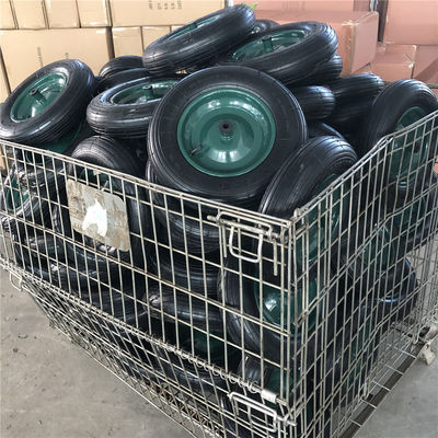 350-8 de groene Kruiwagen van het Karretjebanden van Staalrim cart pneumatic wheels rubber Pneumatische