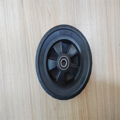 Kleine Op zwaar werk berekende Stevige Rubberwielen de Vrachtwagens van Rim Solid Wheels For Hand van het 6 Duimmetaal