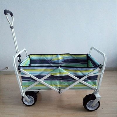 7“ Pu-Wiel dat van de het Strandkar van Tuinkarren het Brede Karretje 70kgs vouwt