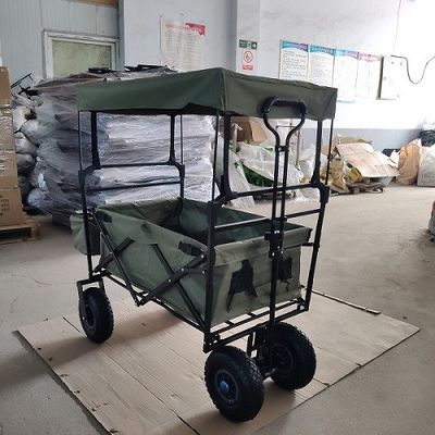 87cm Strand die Wagen met Luifel 106cm vouwen de Vouwende Stof van het Strandkarretje 600D Oxford