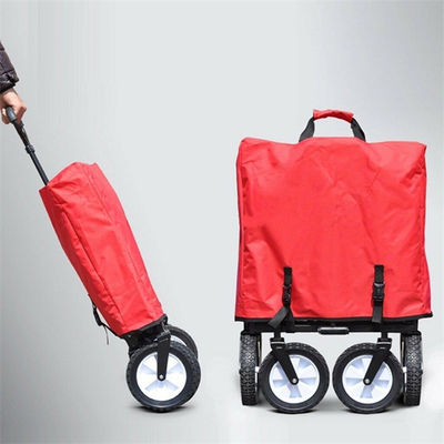 Van het de Kar Openluchtnut van de manier de Opvouwbare Tuin Rode Opvouwbare Wagen