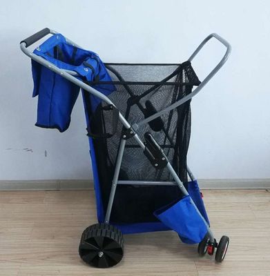 600D de Stof die van Oxford Visserijkar Opvouwbaar Visserijkarretje met Groot Wiel vouwen
