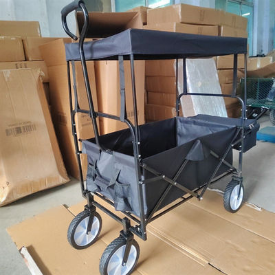 Luxeopslag die Strandwagen vouwen die Karretje met Luifel vouwen Openlucht