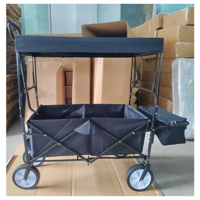 Luxeopslag die Strandwagen vouwen die Karretje met Luifel vouwen Openlucht
