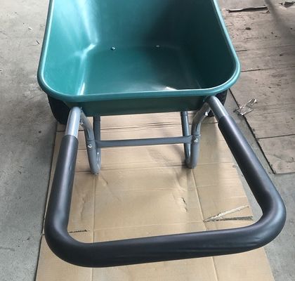 Op zwaar werk berekende Vouwende Plastic de Kruiwagenluchtband van het 2 Wielstaal van het Handkarretje