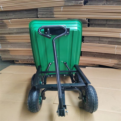 50L het plastic Handvat van Tray Garden Dump Cart Garden Tipper Trolley Sand Wagon With