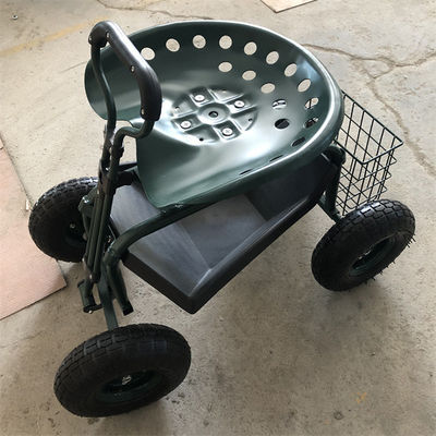Van het Werkseat van de nutstuin de Rolling Bestuurbare Rolling Tuin Seat Vier Wielen