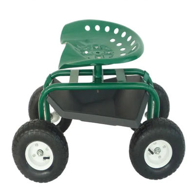 Van het de Kar de Rolling Werk van de staaltuin van het Werkseat van Seat Bestuurbare Rolling Kar van de het Metaalautoped