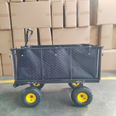 Buitengewoon brede van het de Plichtsnut van Tuinmesh cart steel trolley heavy de Tuinkar