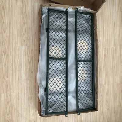 50L Utility Mesh Steel Garden Cart Folding Utility Wagon met afneembare zijkanten en 4,10/3,50-4 inch Wielen