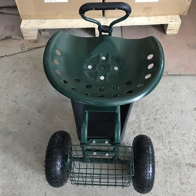 Het regelbare Tuin Rolling Werk Seat die Seat voor het Tuinieren Karretje met Wartel Seat Rolling