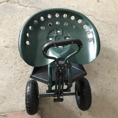 Het regelbare Tuin Rolling Werk Seat die Seat voor het Tuinieren Karretje met Wartel Seat Rolling