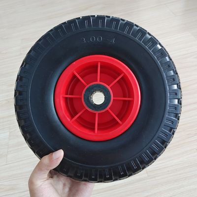 300-4 rood Rim Rubber Wheel van de de Tuinkar van de 10 Duimband de Kruiwagen Pneumatische Wielen