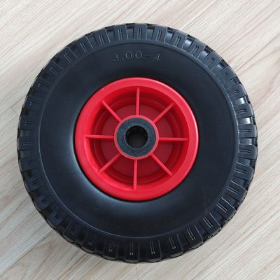 300-4 rood Rim Rubber Wheel van de de Tuinkar van de 10 Duimband de Kruiwagen Pneumatische Wielen