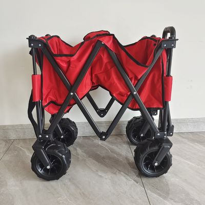 O-type Regelbaar Handvat die Wagenpu Brede Wiel Vouwbare Strand het Kamperen Kar vouwen