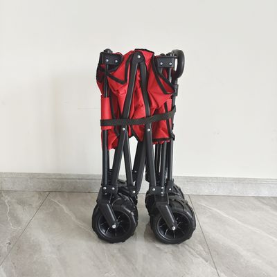 O-type Regelbaar Handvat die Wagenpu Brede Wiel Vouwbare Strand het Kamperen Kar vouwen