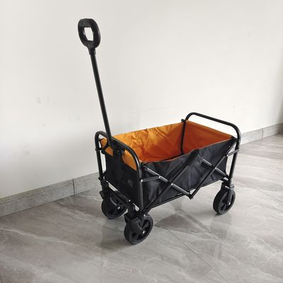 Mini Collapsible Shopping Cart With 6 Duimwielen voor Openlucht Vouwende het Kamperen Kar