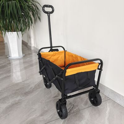 Mini Collapsible Shopping Cart With 6 Duimwielen voor Openlucht Vouwende het Kamperen Kar
