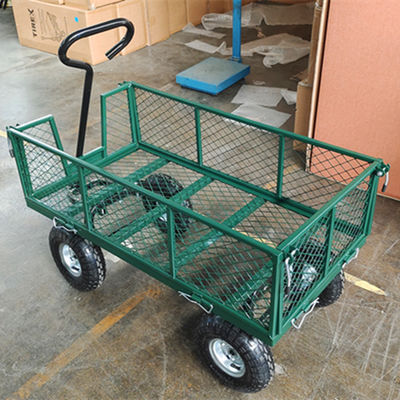 75L de Luchtwiel van tuinmesh cart heavy duty metal Mesh Garden Cart 350-4