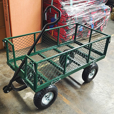 75L de Luchtwiel van tuinmesh cart heavy duty metal Mesh Garden Cart 350-4