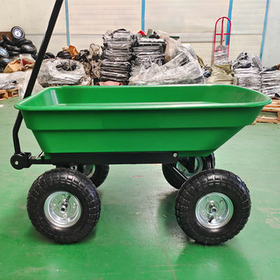 De populaire van de de Tuinstortplaats van de Handtrekkracht Capaciteit van Kar 350-4 Pneumatische Wielen 50L