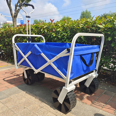 Het vouwen van het Strandkarretje van de Wandelwagenwagen Opvouwbare de Jonge geitjeswagen van de Visserijkar