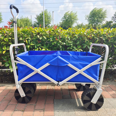 Het vouwen van het Strandkarretje van de Wandelwagenwagen Opvouwbare de Jonge geitjeswagen van de Visserijkar