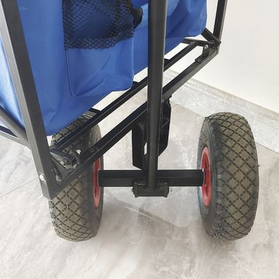 Van de de Wagen Pneumatische Band van het roestvrij staalkader de Opvouwbare Vouwende Kar van de de Wielen Draagbare Tuin