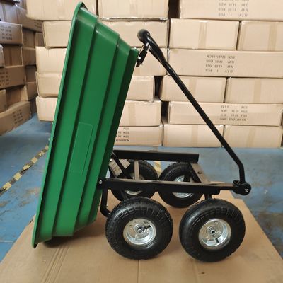 Kies de Stortplaatsvrachtwagen 10 van de Handvattuin van de de Wielen75l Capaciteit van de Duim uit 350-4 Pneumatische Band de Tuinkar