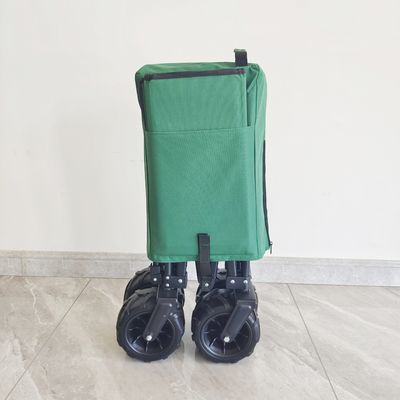 140LB openlucht het Kamperen Kar Gemakkelijke Dragende Brede Pu Wielen Opvouwbare Vouwende Wagen