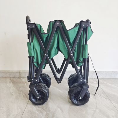 140LB openlucht het Kamperen Kar Gemakkelijke Dragende Brede Pu Wielen Opvouwbare Vouwende Wagen