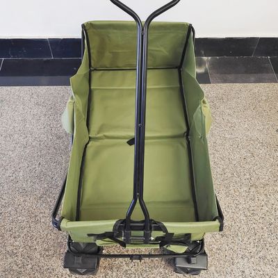 Brede de Kar van het Wielen Opvouwbare Strand Multifunctionele het Kamperen Kar die Wandelwagenwagen vouwen