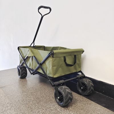 Brede de Kar van het Wielen Opvouwbare Strand Multifunctionele het Kamperen Kar die Wandelwagenwagen vouwen