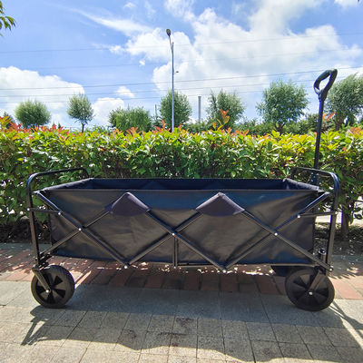 Opvouwbare Picknick het Kamperen Kar Uitgebreide Capaciteit die Wagen Vier vouwen Grote pvc-Wielen